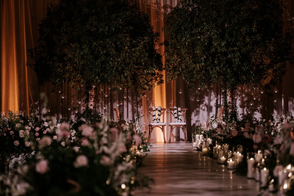 indoor wedding ceremony