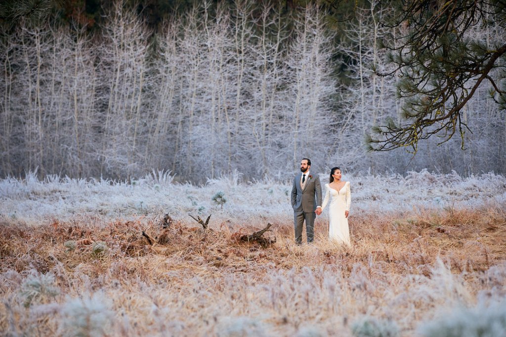 winter wedding photo