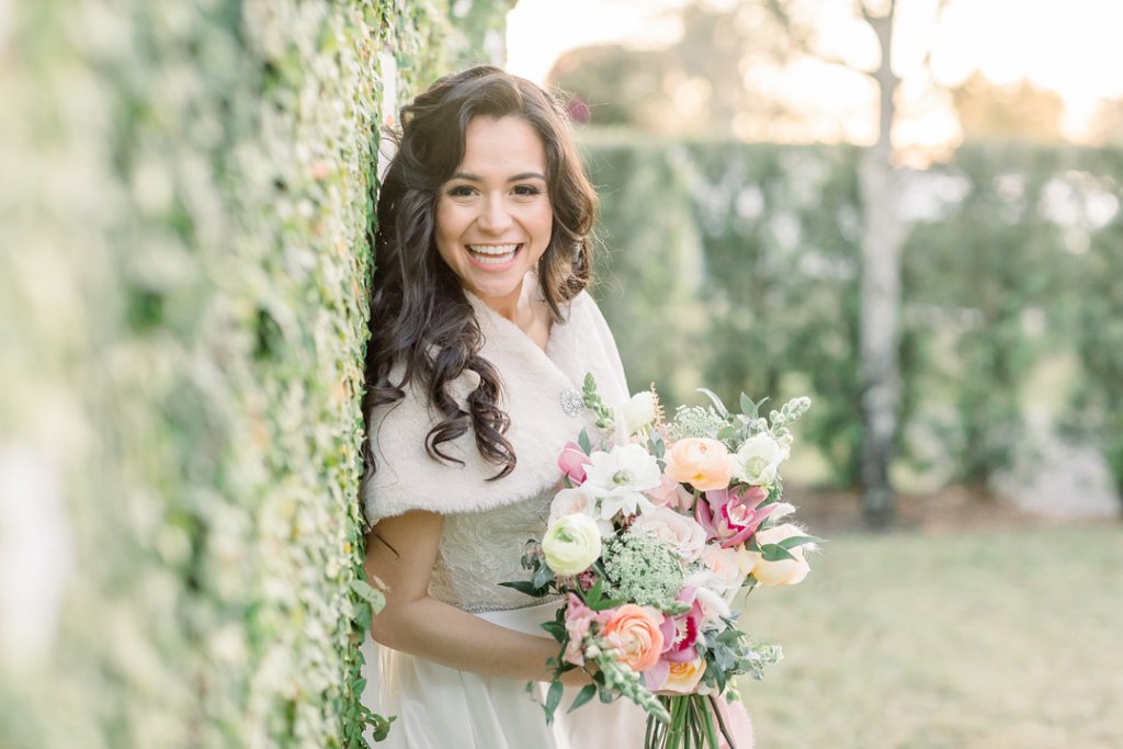 Garden wedding photo