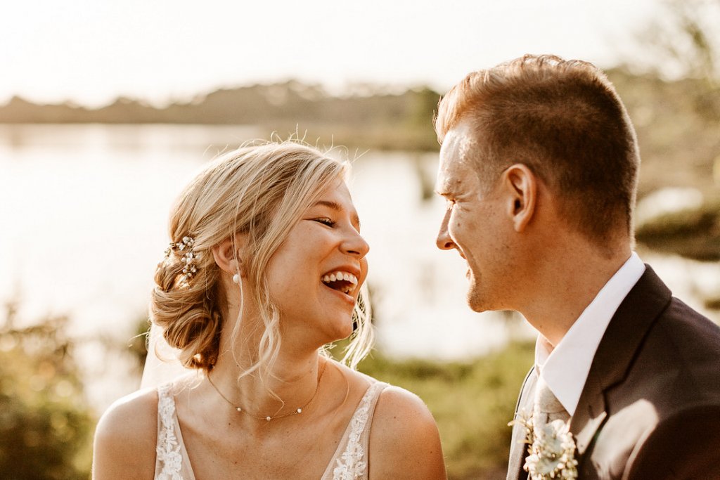 Bride and groom wedding photo