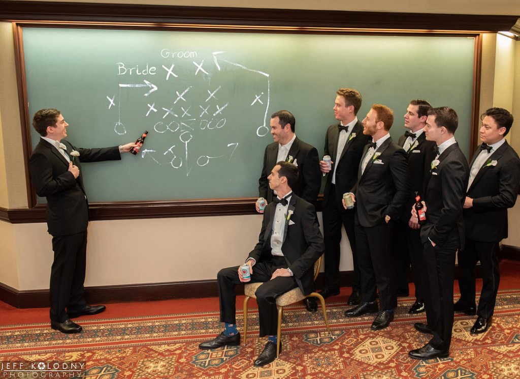 groom and groomsmen game plan