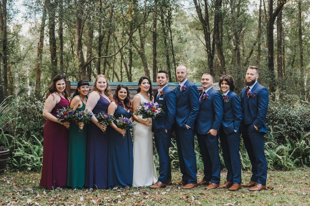 jewel tone bridesmaid dresses