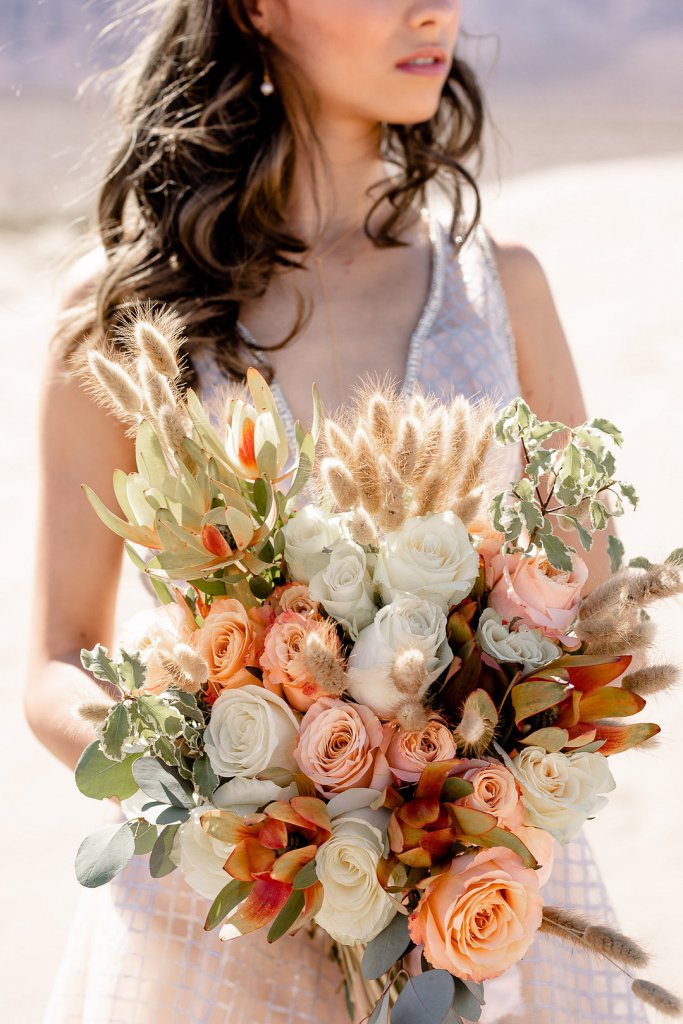 Desert wedding bouquet