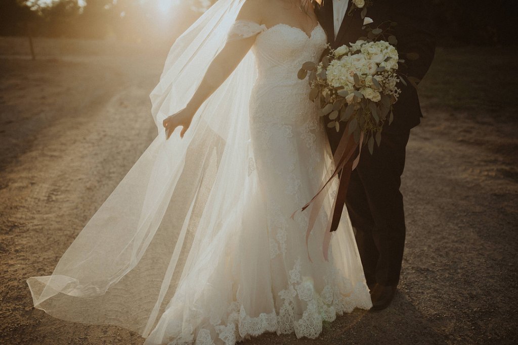 Bride and groom wedding photo