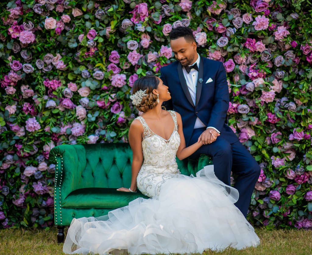 floral wedding photo backdrop