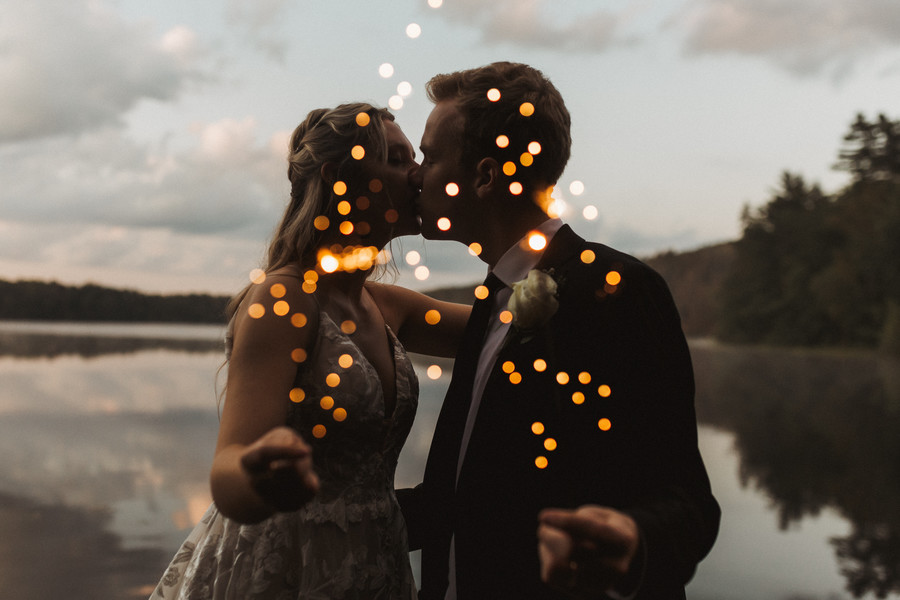 Sparkler wedding photo
