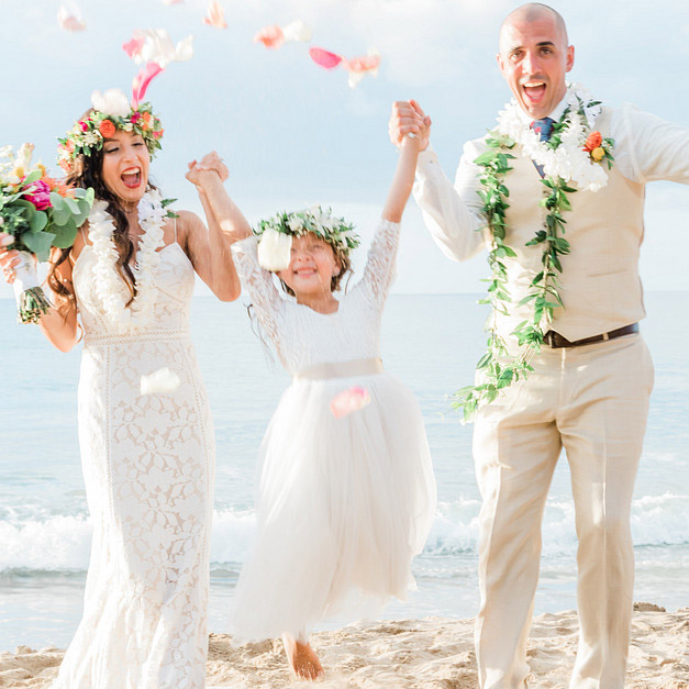 Family wedding photo