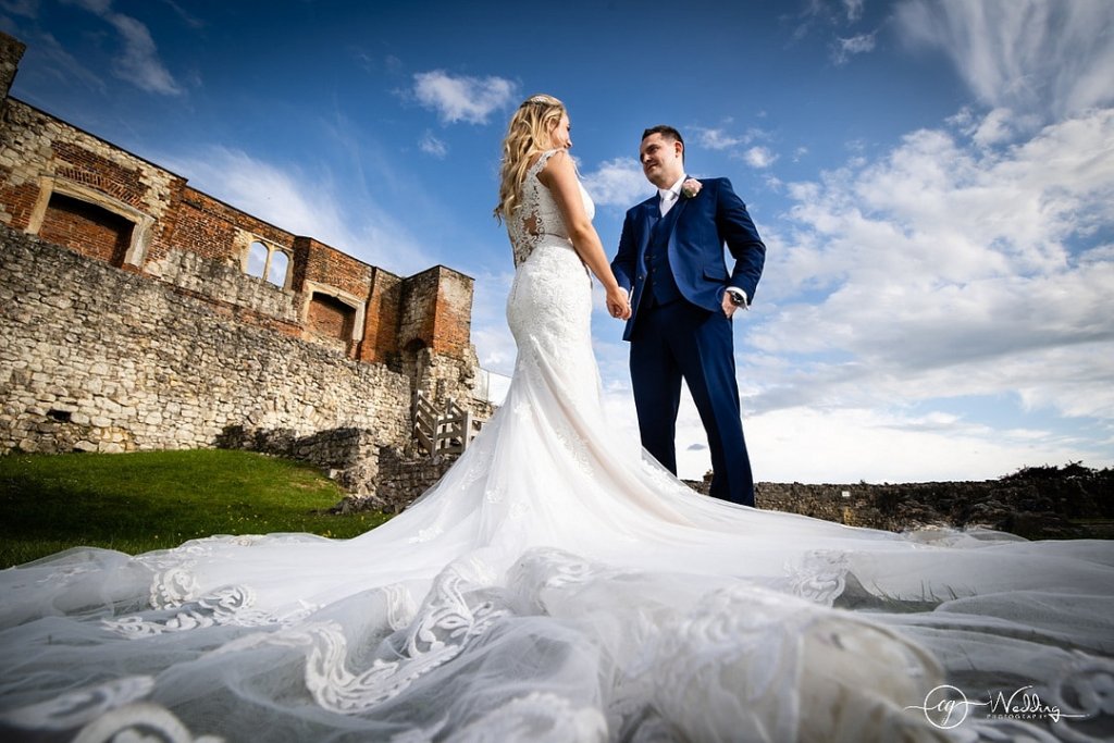 Bride and groom wedding photo