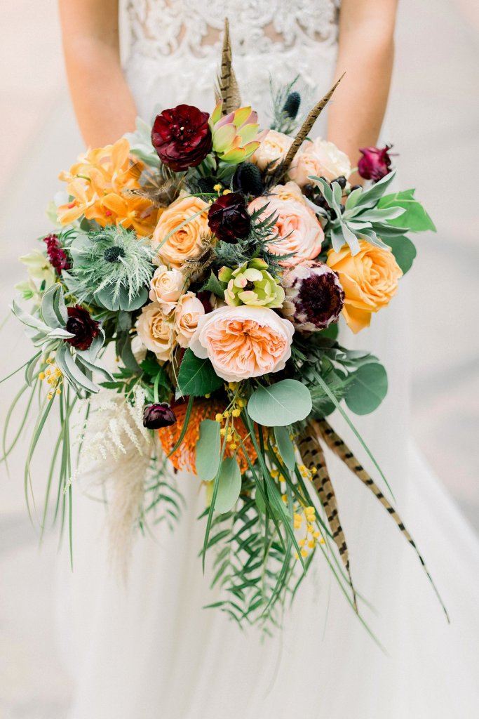 Fall bridal bouquet