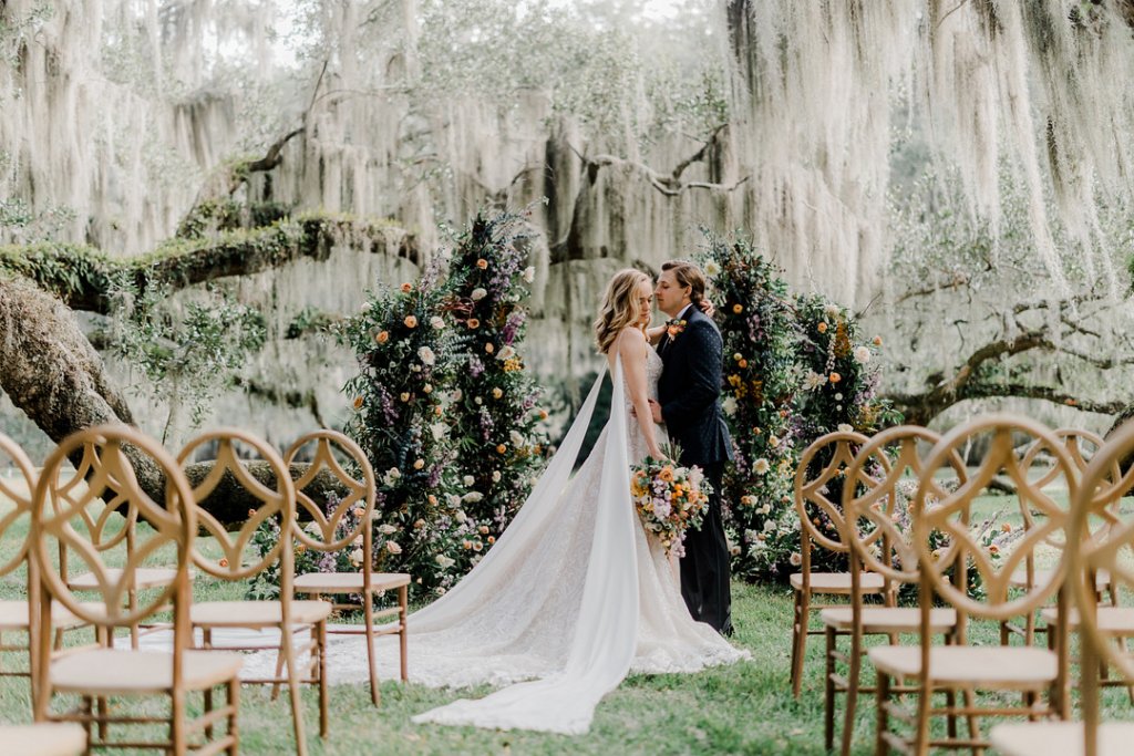 weeping willows wedding decor