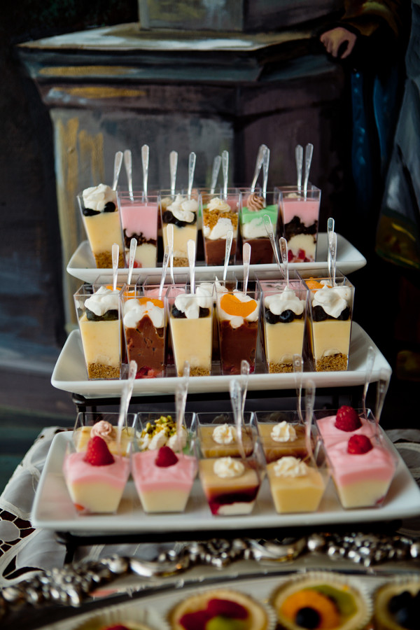 Pretty wedding dessert display