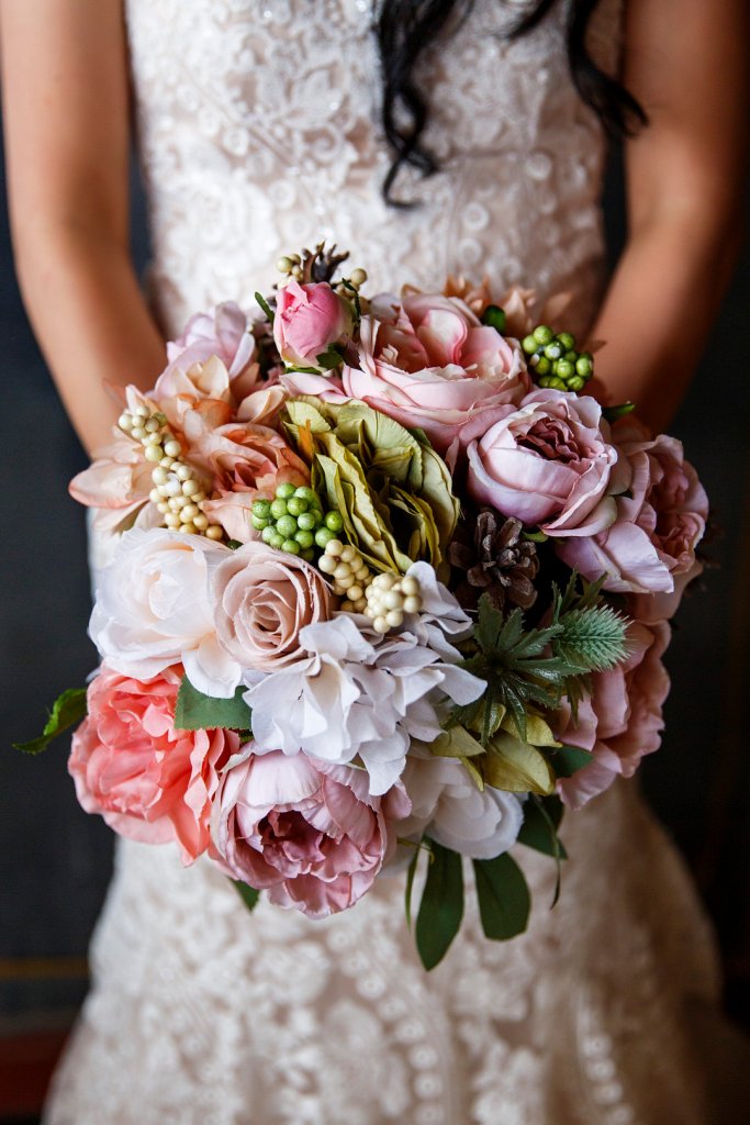 Spring bridal bouquet