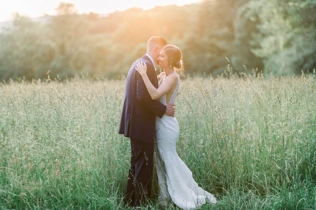 Bride and groom wedding photo