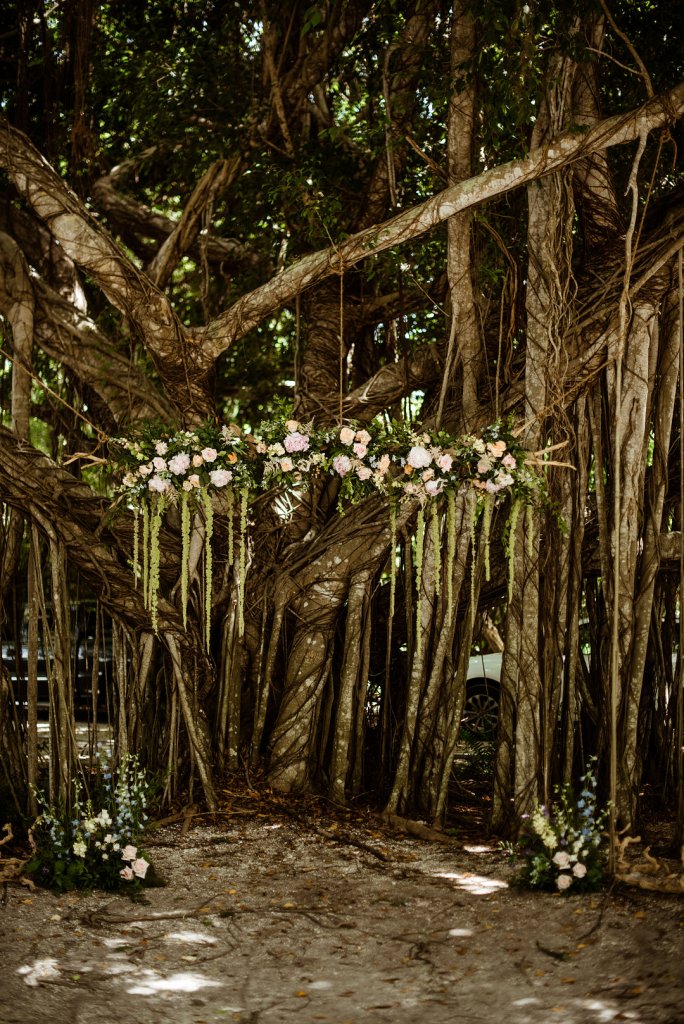 Forest wedding ceremony