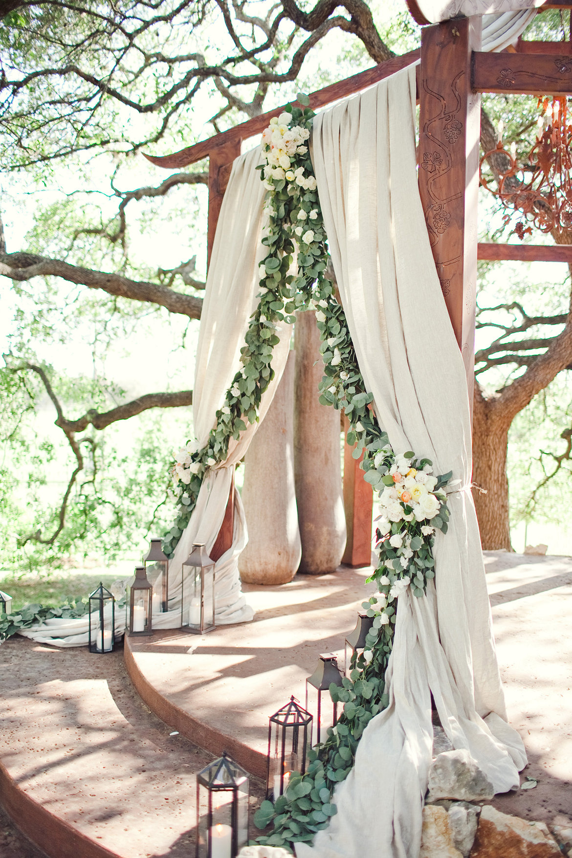 beautiful wedding ceremony setup