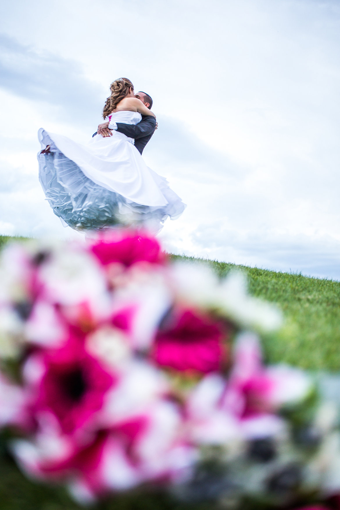 bride and groom wedding photo