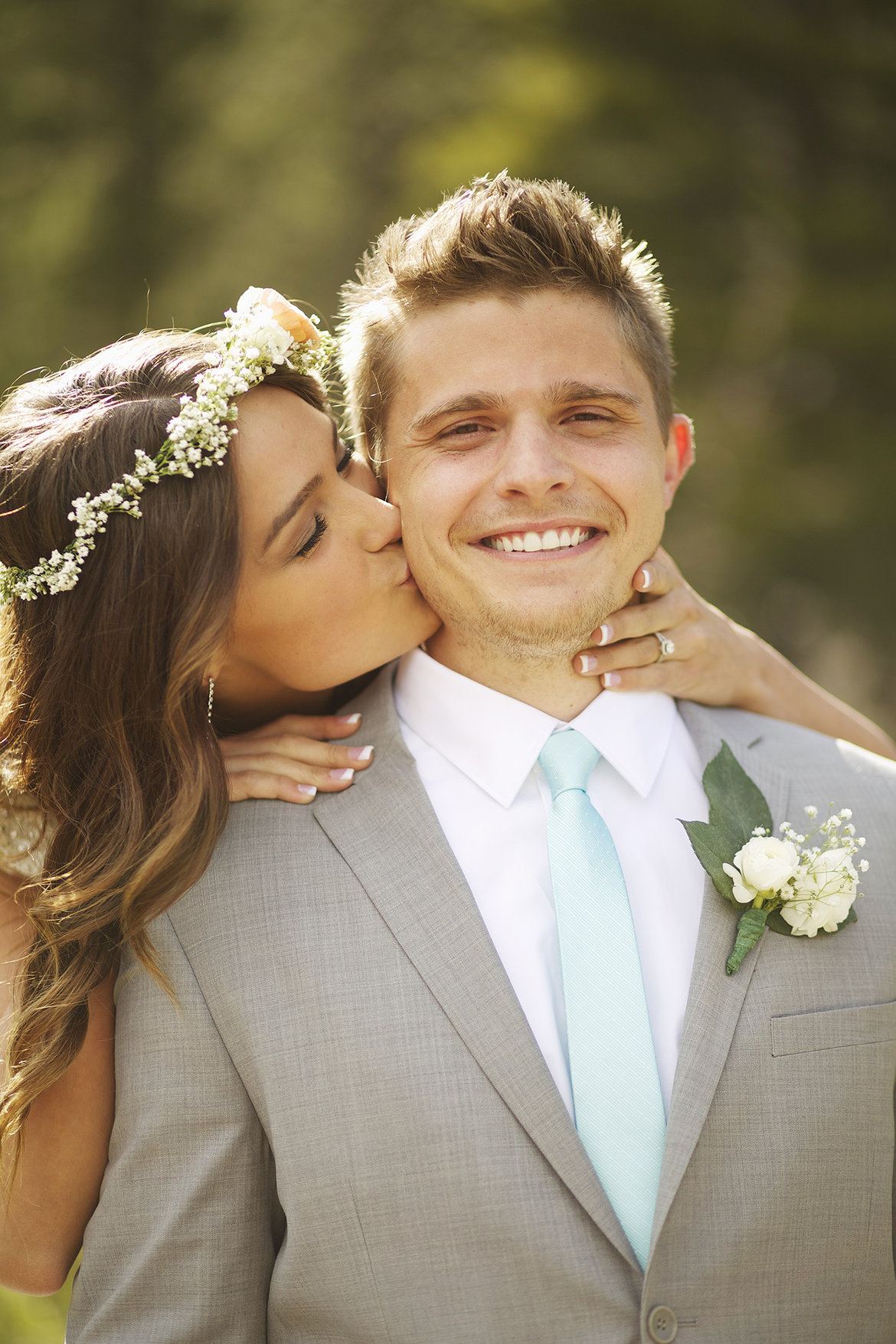 romantic wedding photo