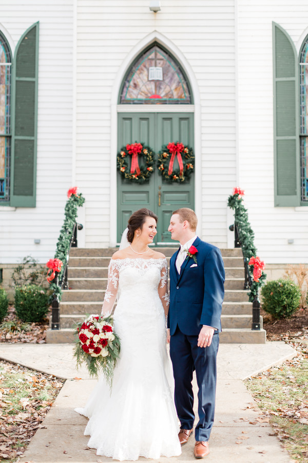 Holiday decor at wedding