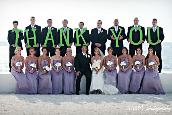 creative wedding thank you card