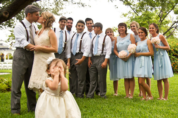 creative bridal party photo