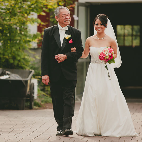 bride walking down aisle