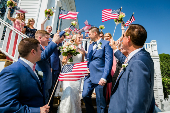 Patriotic wedding
