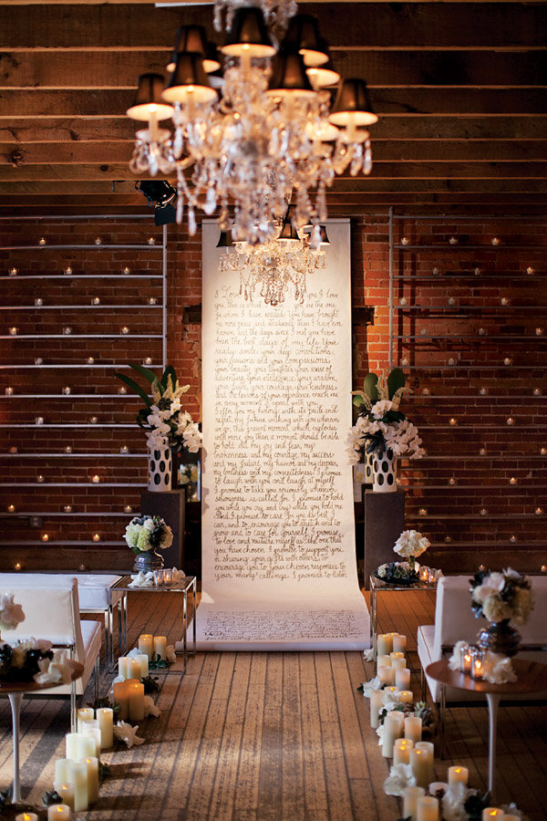 ceremony aisle runner and backdrop