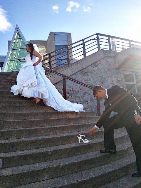 cinderella inspired wedding photo