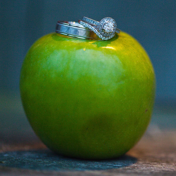 wedding rings on apple