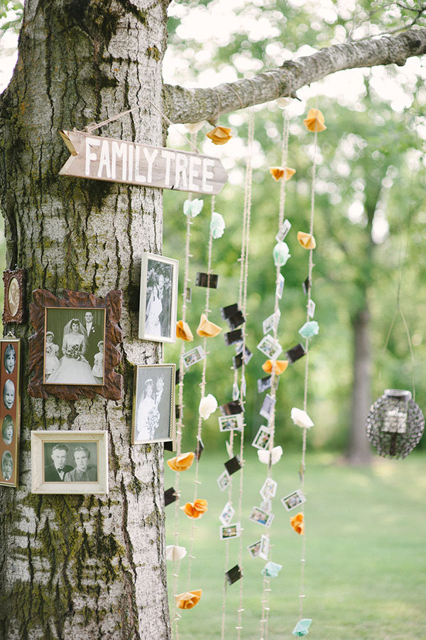 family tree wedding decor