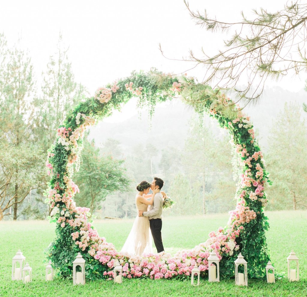 giant floral wreath