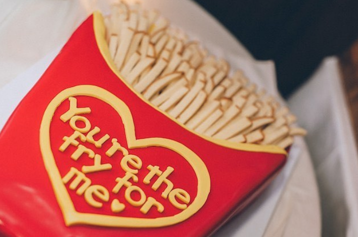 french fry grooms cake