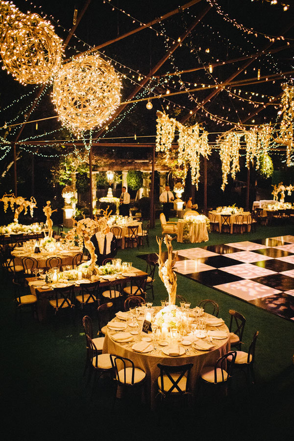 glamorous outdoor wedding