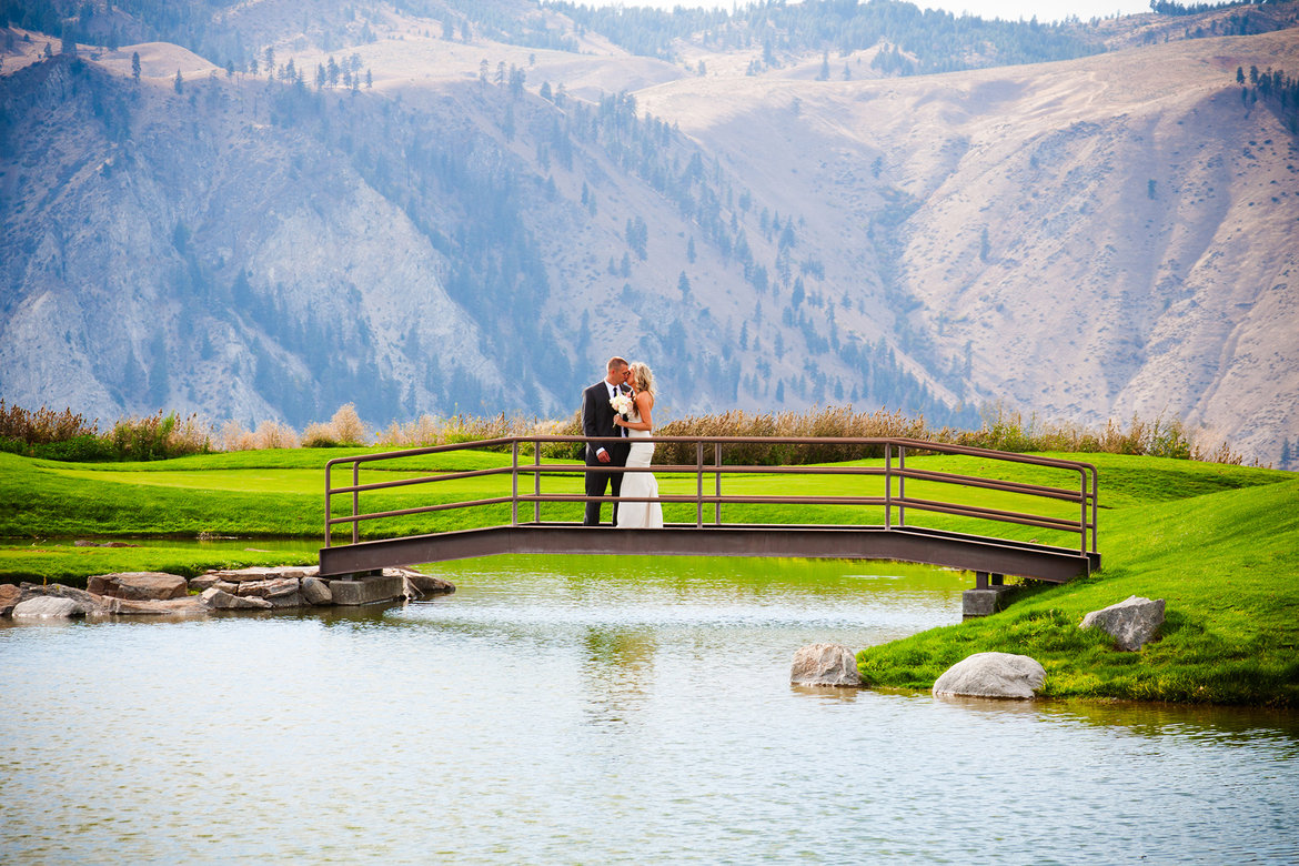 wedding photo of bride and groom