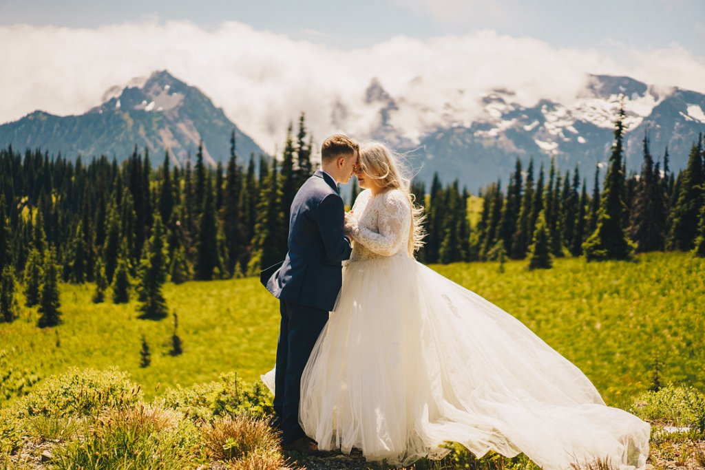 mountain wedding photo