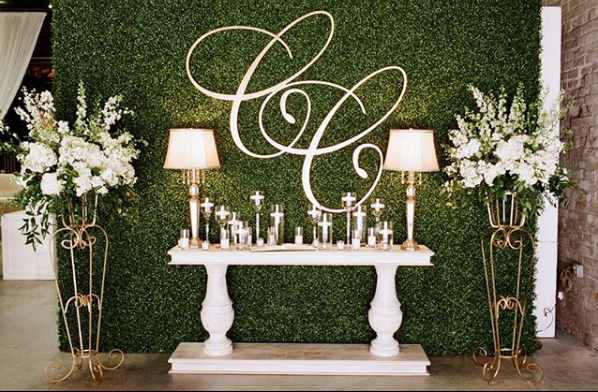 greenery guestbook backdrop