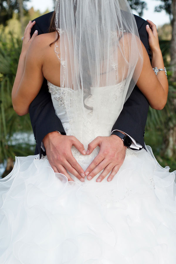 heart wedding photo