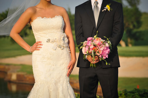 bride and groom portrait