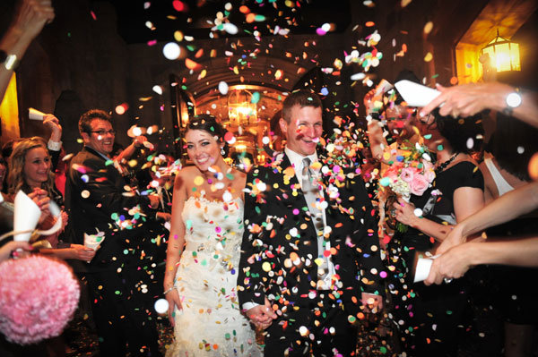 wedding exit confetti