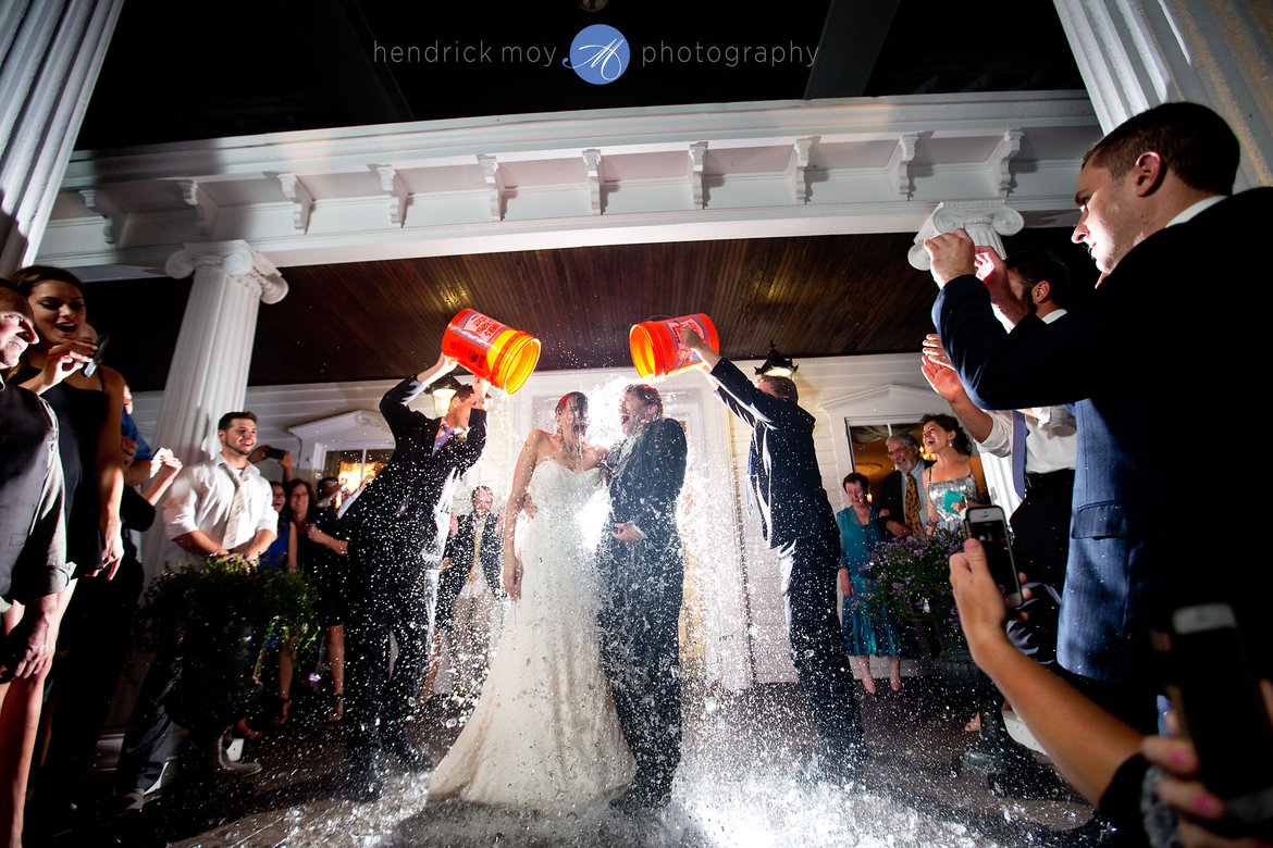 ice bucket challenge wedding day