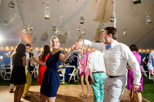 lanterns over dance floor