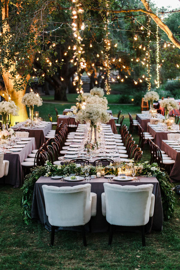 pretty outdoor reception