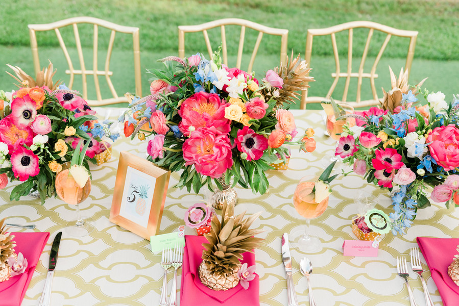 spring wedding centerpiece