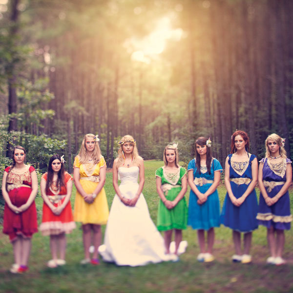 rainbow wedding