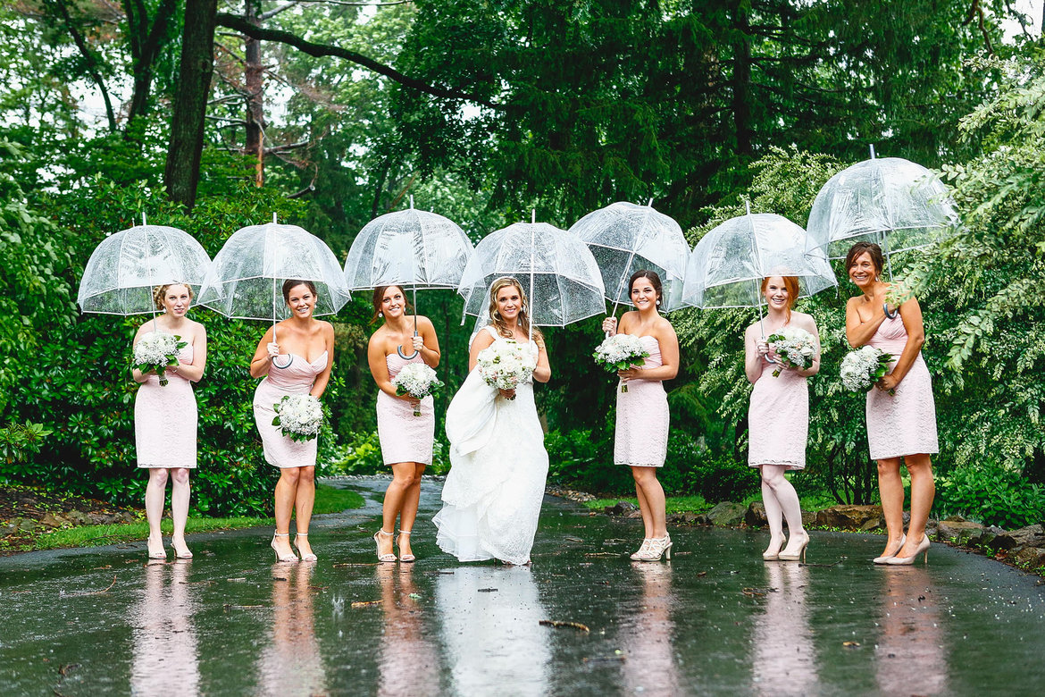 rainy wedding day