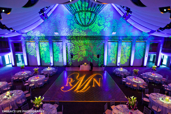 wedding reception lighting