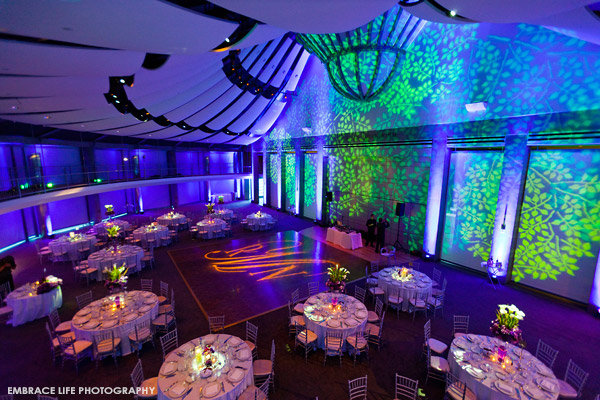 wedding reception lighting