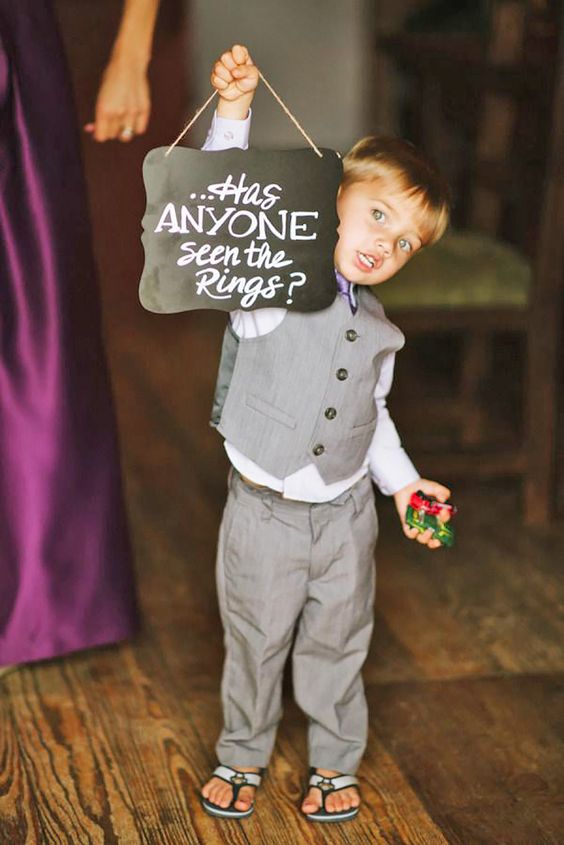 adorable ring bearer sign