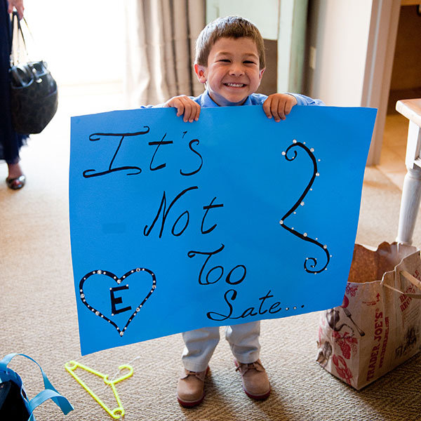 funny ring bearer sign