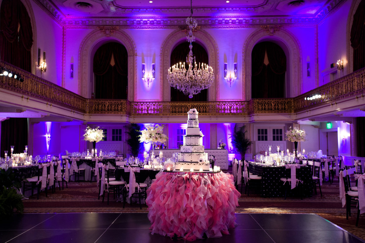 ruffled cake table